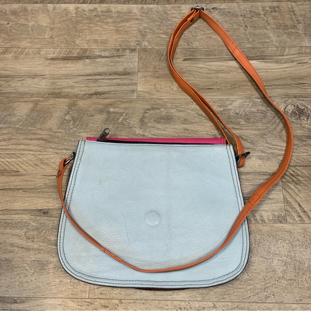 Soruka Reversible Flap Recycled Leather Crossbody Bag - Picture 9 of 11
